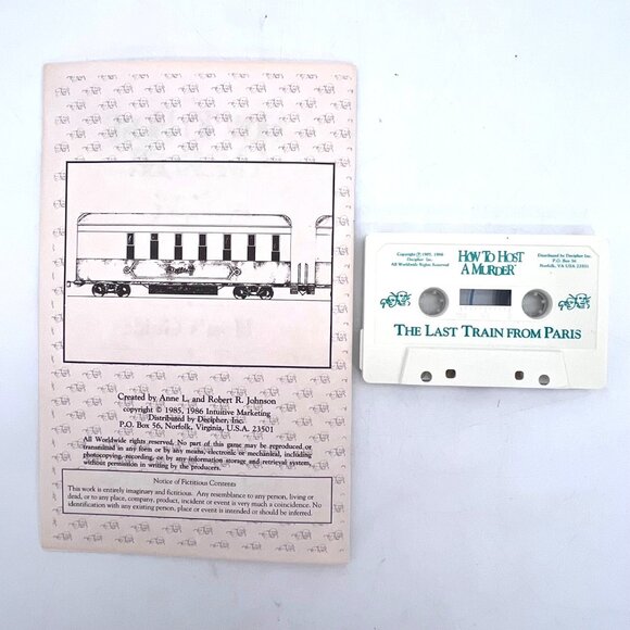 How To Host A Murder Game "The Last Train From Paris" Mystery Party Game Vintage - Picture 6 of 14